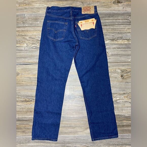 Deadstock Vintage 1993 Levi’s 501 Button Fly Denim Jeans 32x30 NWT 90’s - Picture 5 of 16